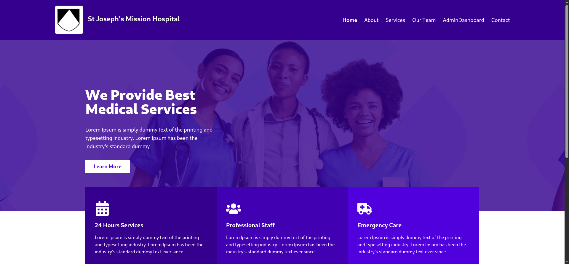 St Joseph's Mission Hospital Website